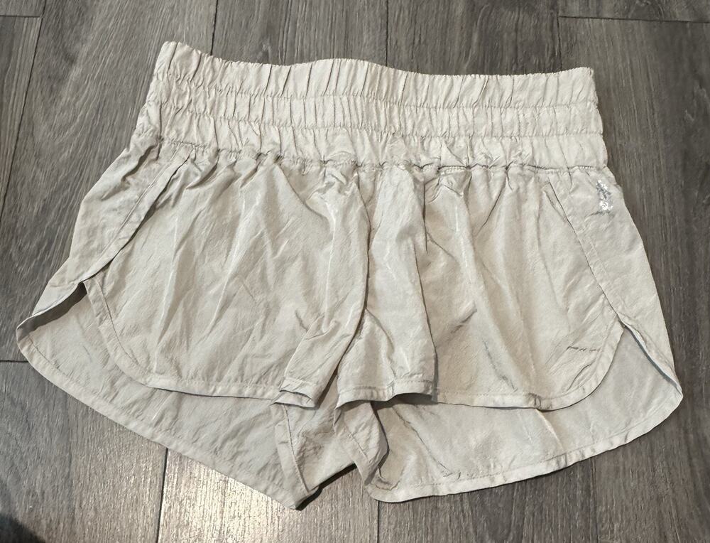 Free People FP Movement Shorts Sz XS Beige "The Way Home"